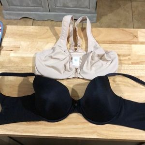 Breezies Bra Black and Nude
